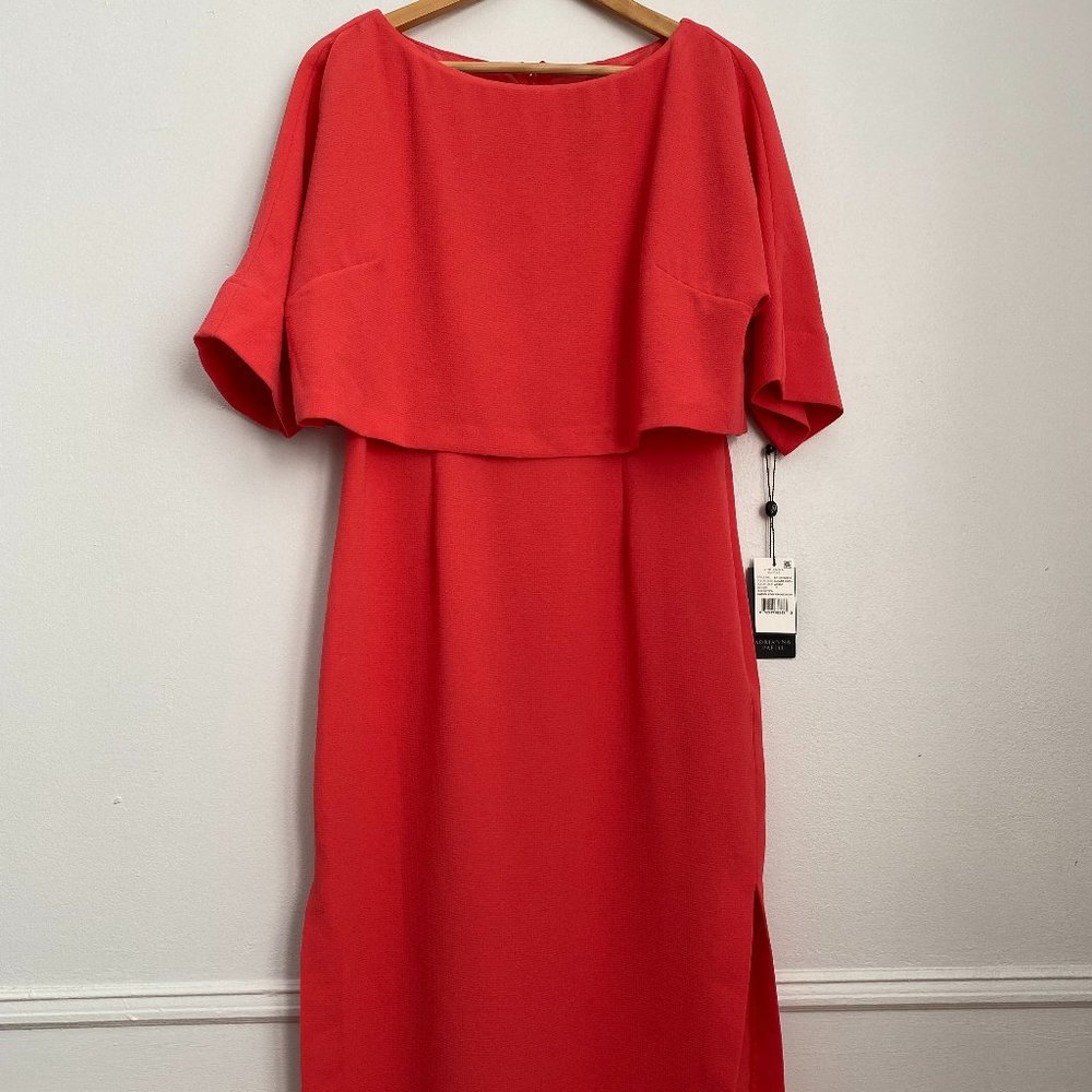 Adrianna Papell elbow length sleeve midi dress 10